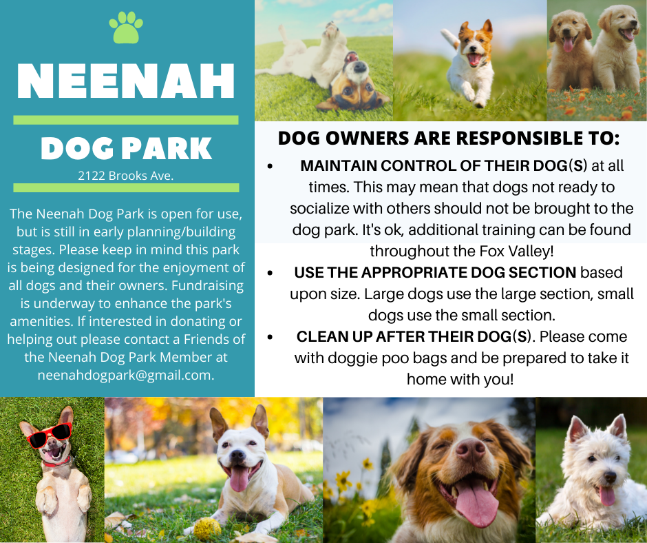 Dog Park Open City of Neenah