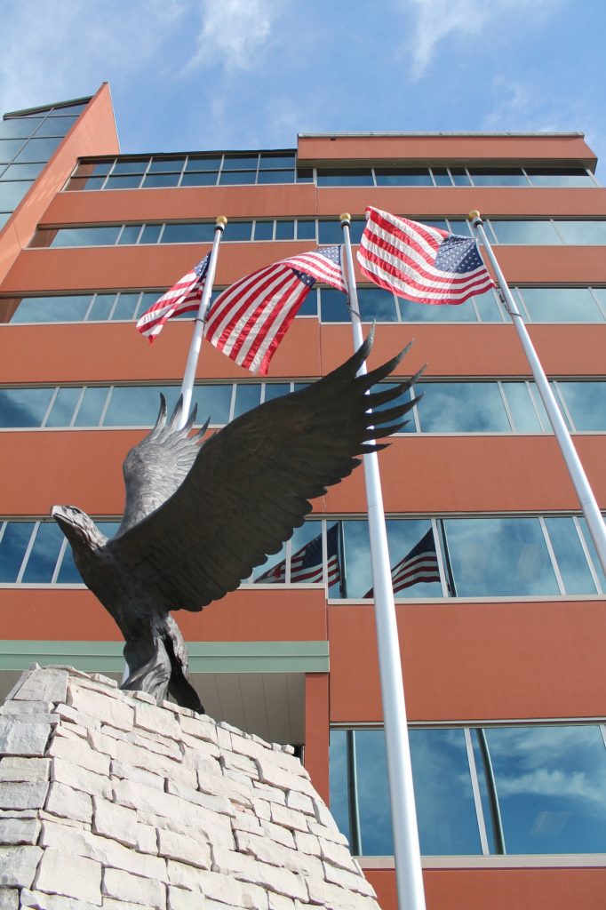 American Eagle statue in downtown Neenah