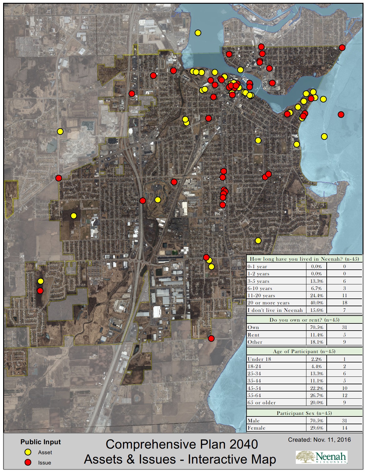 Interactive Mapping Results – City of Neenah