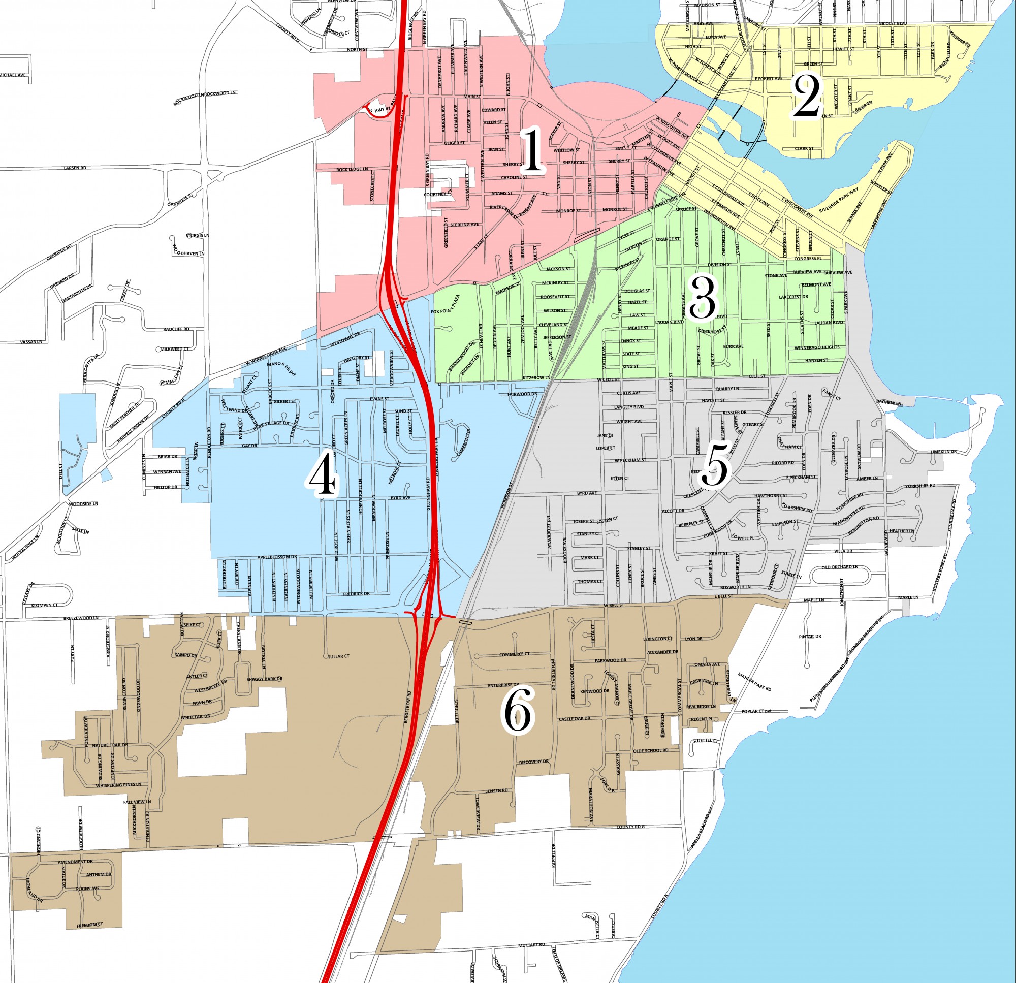 Neenah Wi Zip Code Map United States Map